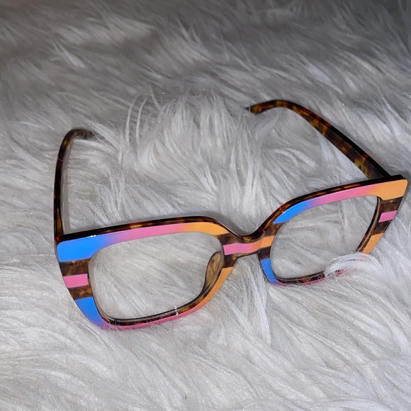 Vintage Anti Blue Light Optical Cat Eye Sexy Ladies Glasses Women Luxury Brand - Picture 4 of 8